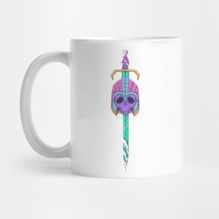 Medieval Warrior Skull Mug